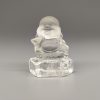 白水晶彌勒笑佛雕刻