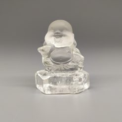 白水晶彌勒笑佛雕刻