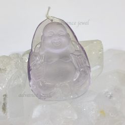 紫晶佛公雕刻吊墜