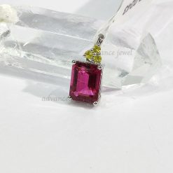 碧璽長方形吊墜