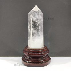 白水晶柱(木座)