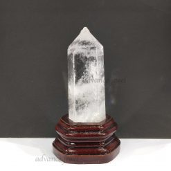 白水晶柱(木座)