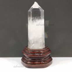 白水晶柱(木座)