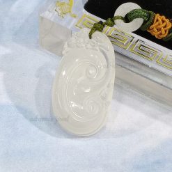 白玉髓吊墜頸鏈-如意