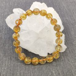 金髮晶 9mm手鏈