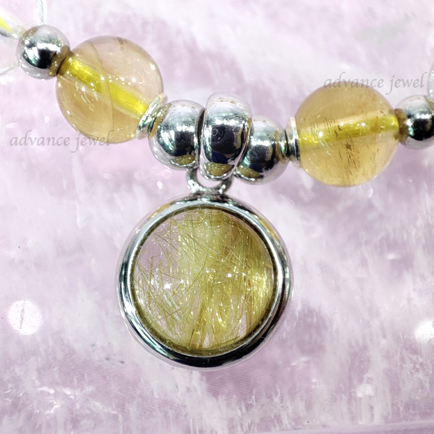 T23B-0089C_金髮晶_黃晶_白水晶_手鏈_寶峻_AdvanceJewel_水晶_風水_招財_聚財_積極_淨化