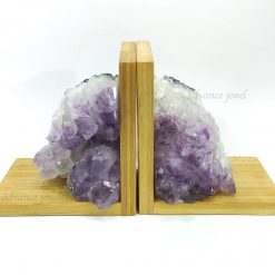 紫晶簇木書夾