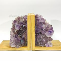紫晶簇木書夾