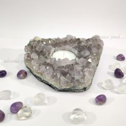 紫晶簇燭台