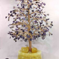 紫水晶聚寶盆花樹 10"