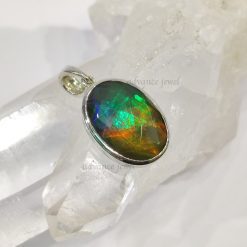 斑彩螺橢圓形吊墜 9X13mm