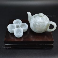 緬甸玉雕刻-茶具套裝
