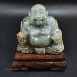 緬甸玉雕刻-笑佛