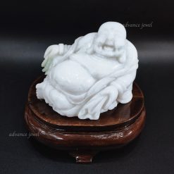 緬甸玉雕刻-笑佛